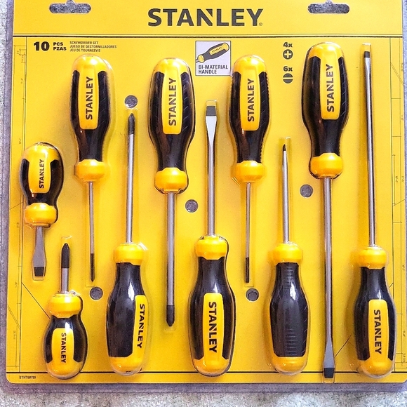 NIP Stanley 10 Pc Screwdriver Set - Picture 8 of 8